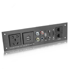 USB Charging Office Station Screen Socket / Aluminum Power Panel Socket